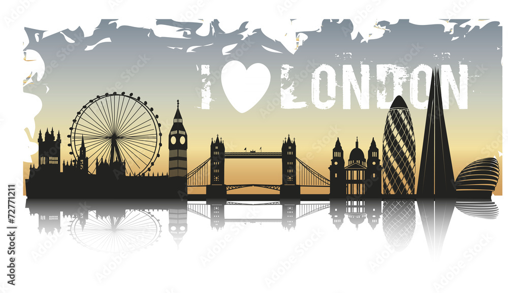 Obraz premium LONDON GRUNGE