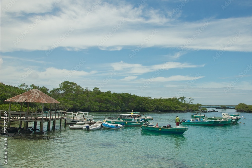Puerto Villamil in Isabela Island. Galapagos Islands