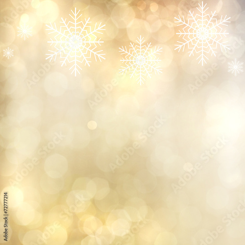 Gold Festive Christmas background.