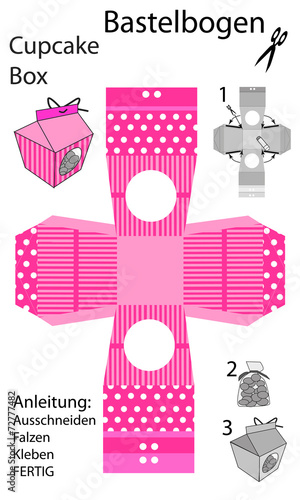 Bastelbogen_Cupcake-Box