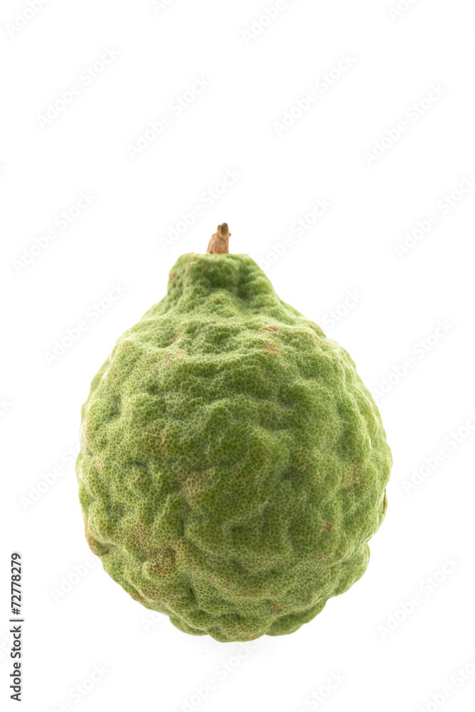 Obraz premium kaffir lime isolated on white background