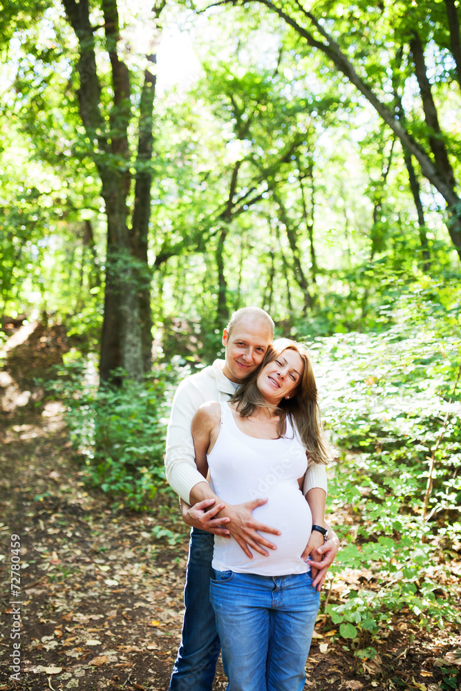 Husband and pregnant wife Husband and pregnant wife
