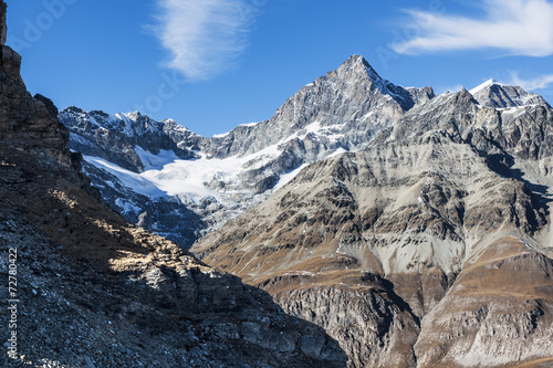 Dent Blanche mit Schönbielgletscher ob Zermatt, Wallis, Schweiz