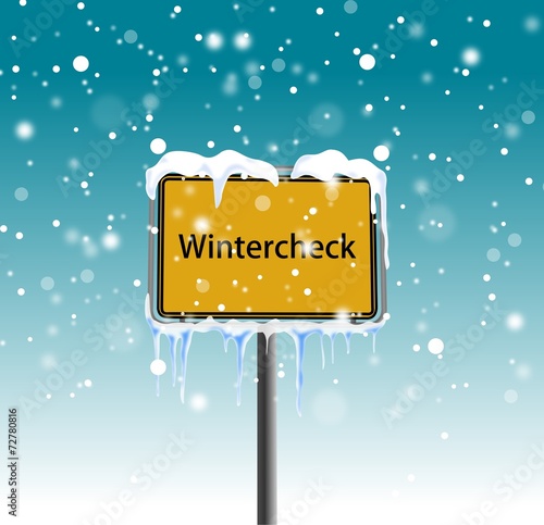 Ortschilder Schnee
