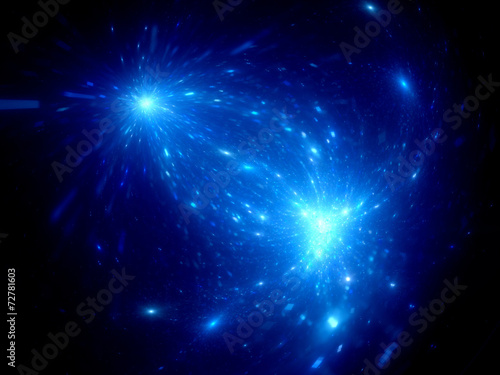 Fototapeta Naklejka Na Ścianę i Meble -  Matter exchange between star clusters