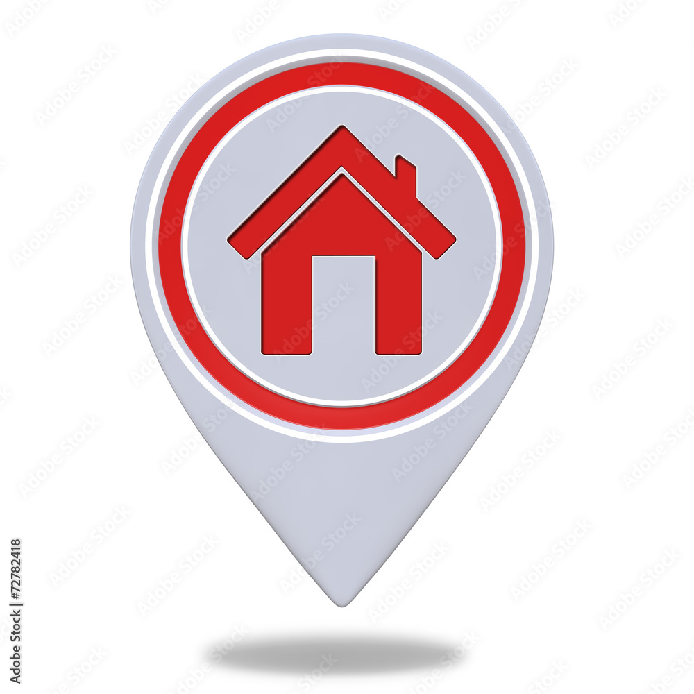 home pointer icon on white background home pointer icon on white background