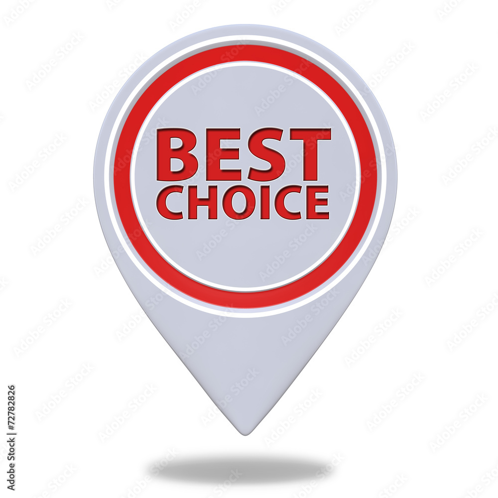 Best choice pointer icon on white background Best choice pointer icon on white background