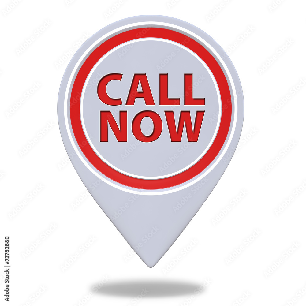 call now pointer icon on white background call now pointer icon on white background