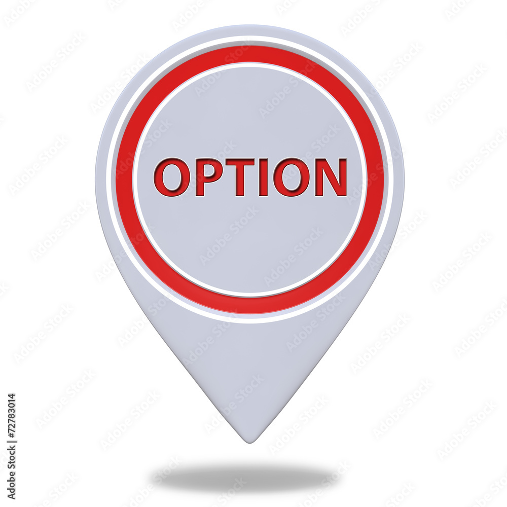 option pointer icon on white background option pointer icon on white background