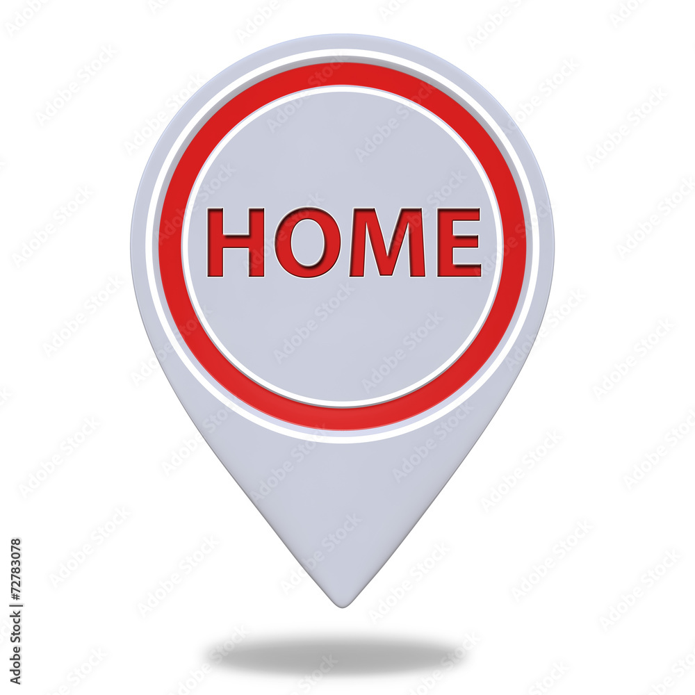 home pointer icon on white background home pointer icon on white background