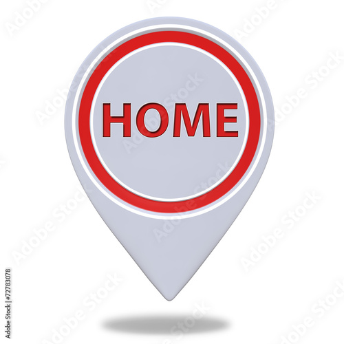 Free Download home pointer icon on white background - GFXLoad