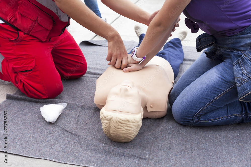 Fototapeta premium First aid training