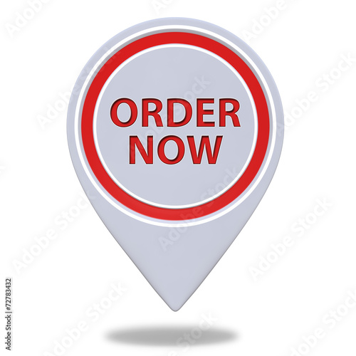 Free Download Order now pointer icon on white background - GFXLoad