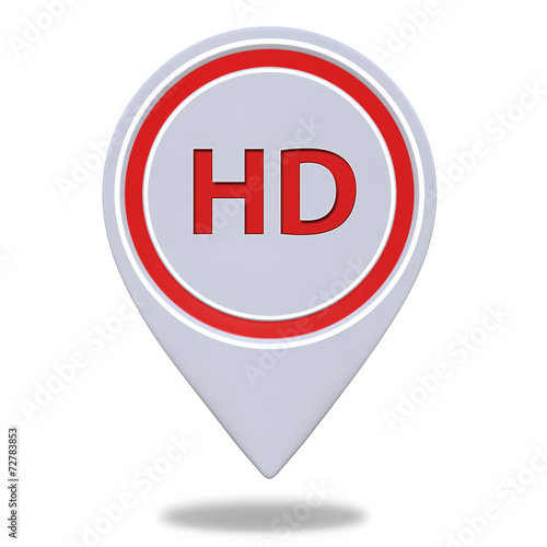 HD pointer icon on white background