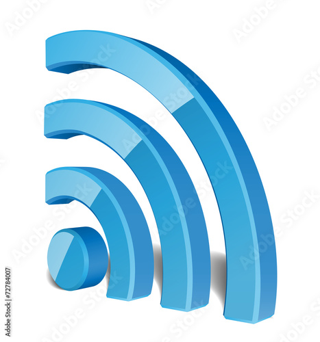 Wi Fi Wireless Network Symbol, Vector Illustration