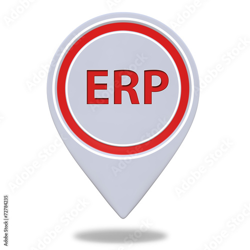 ERP pointer icon on white background