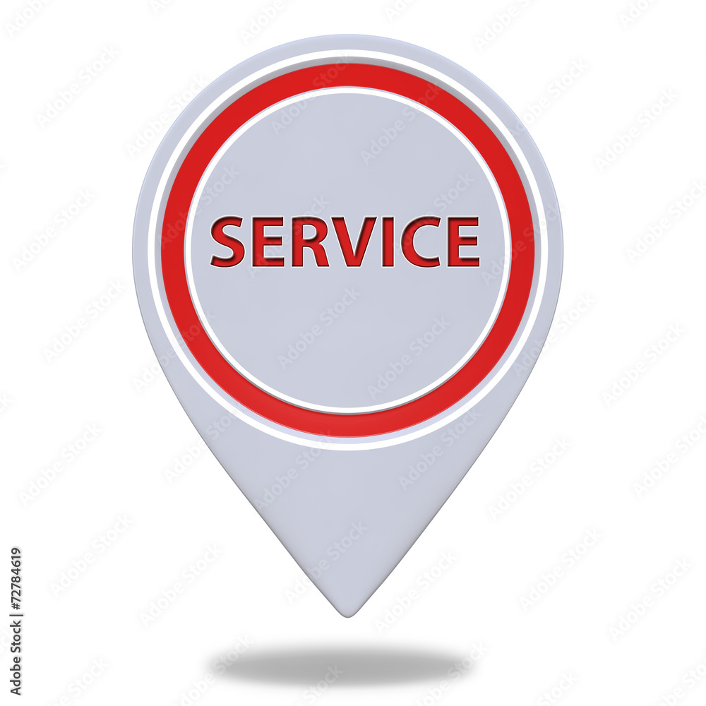 Service pointer icon on white background Service pointer icon on white background