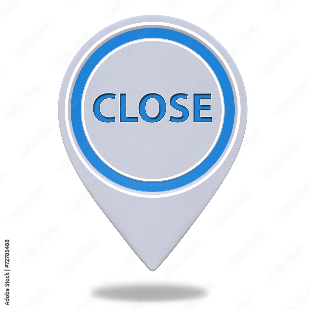 close pointer icon on white background close pointer icon on white background