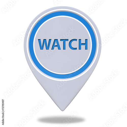 watch pointer icon on white background