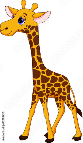 Cute giraffe cartoon