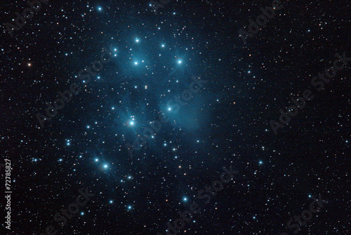 Pleiades and Nebula
