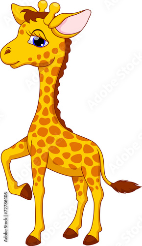 Cute giraffe cartoon