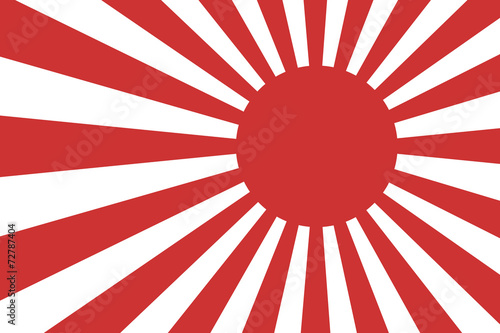 Vector image of the Japanese flag.