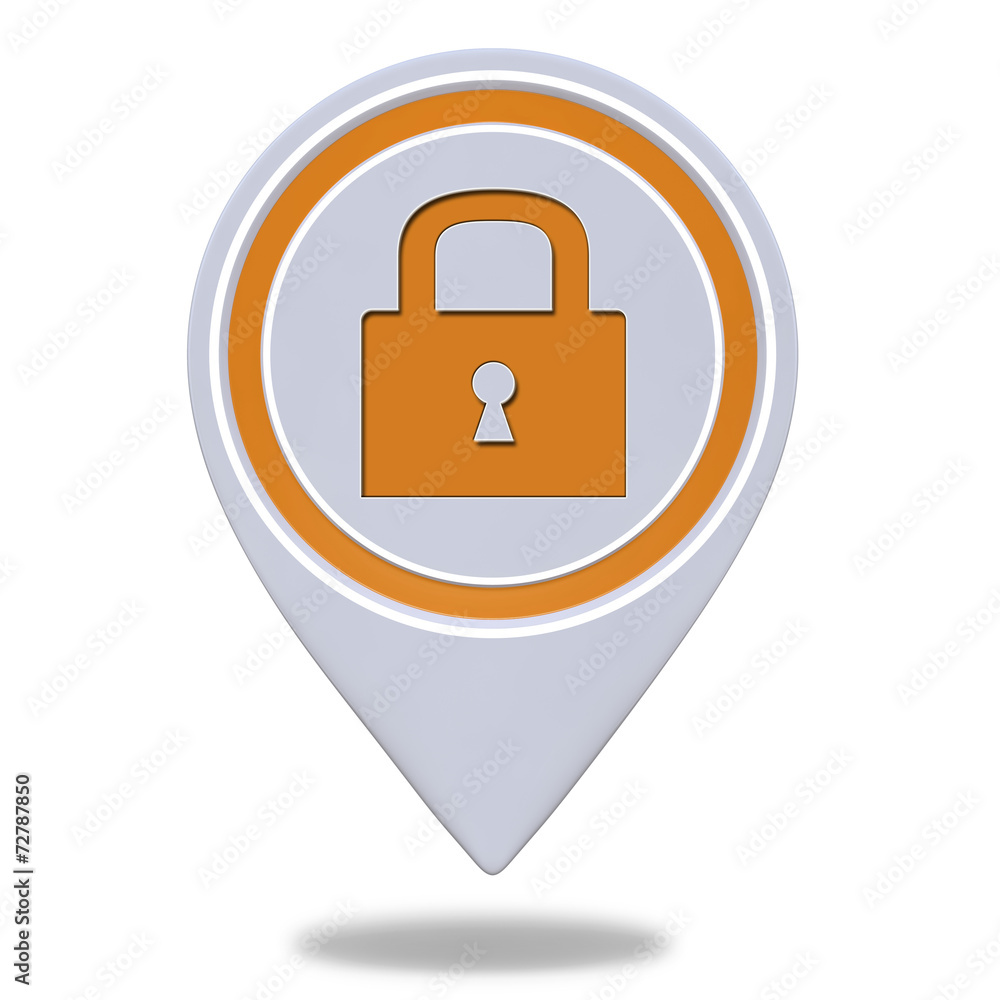 protect pointer icon on white background protect pointer icon on white background