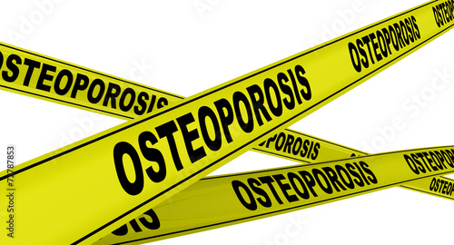 Остеопороз (osteoporosis). Желтая оградительная лента