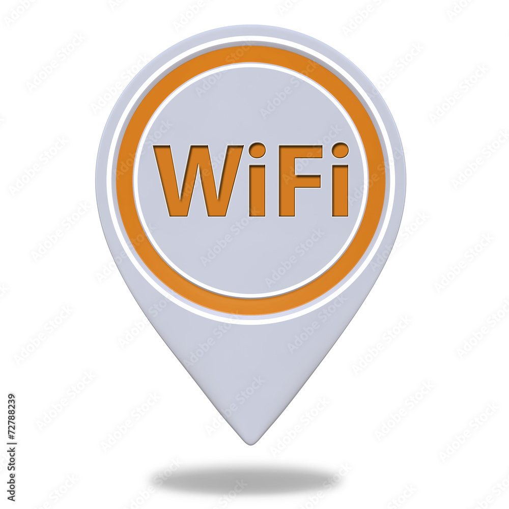 wifi pointer icon on white background wifi pointer icon on white background