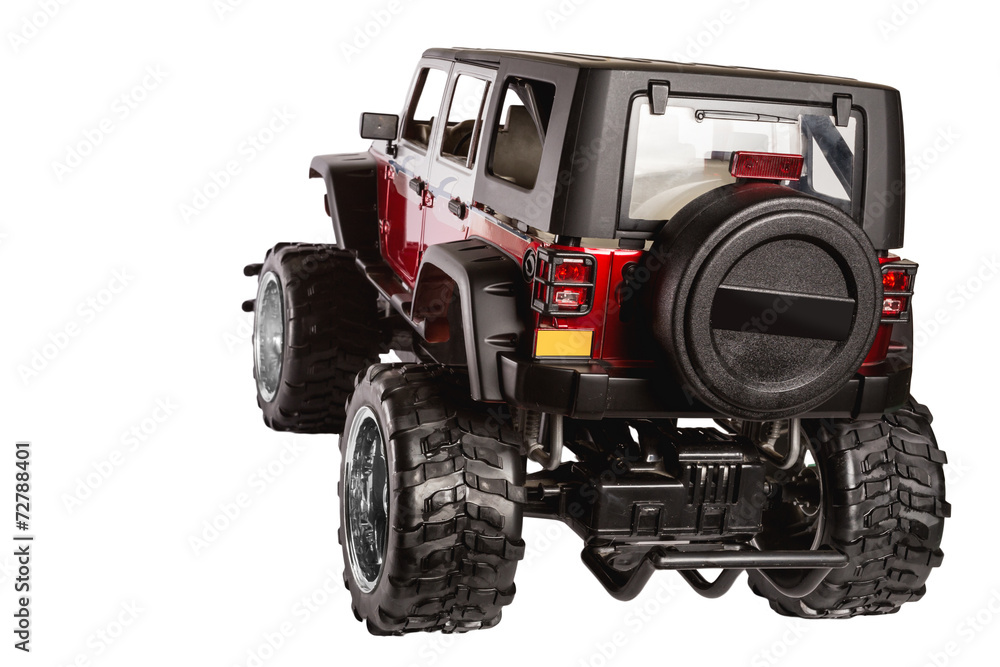 Obraz premium Extreme car isolated on white background