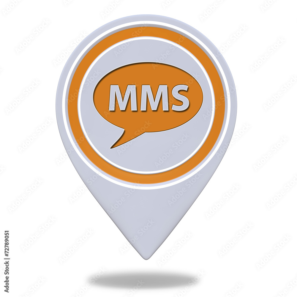 mms pointer icon on white background mms pointer icon on white background