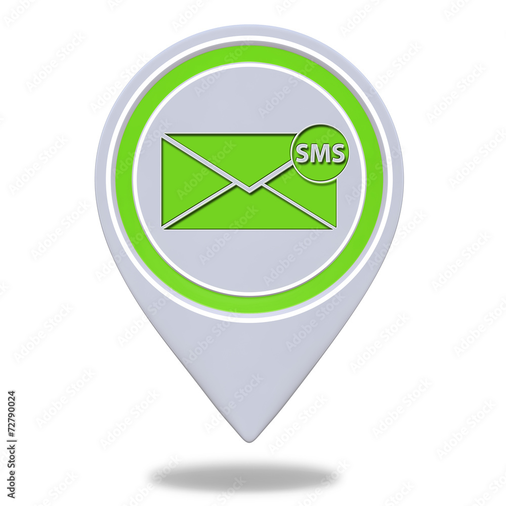 sms pointer icon on white background sms pointer icon on white background