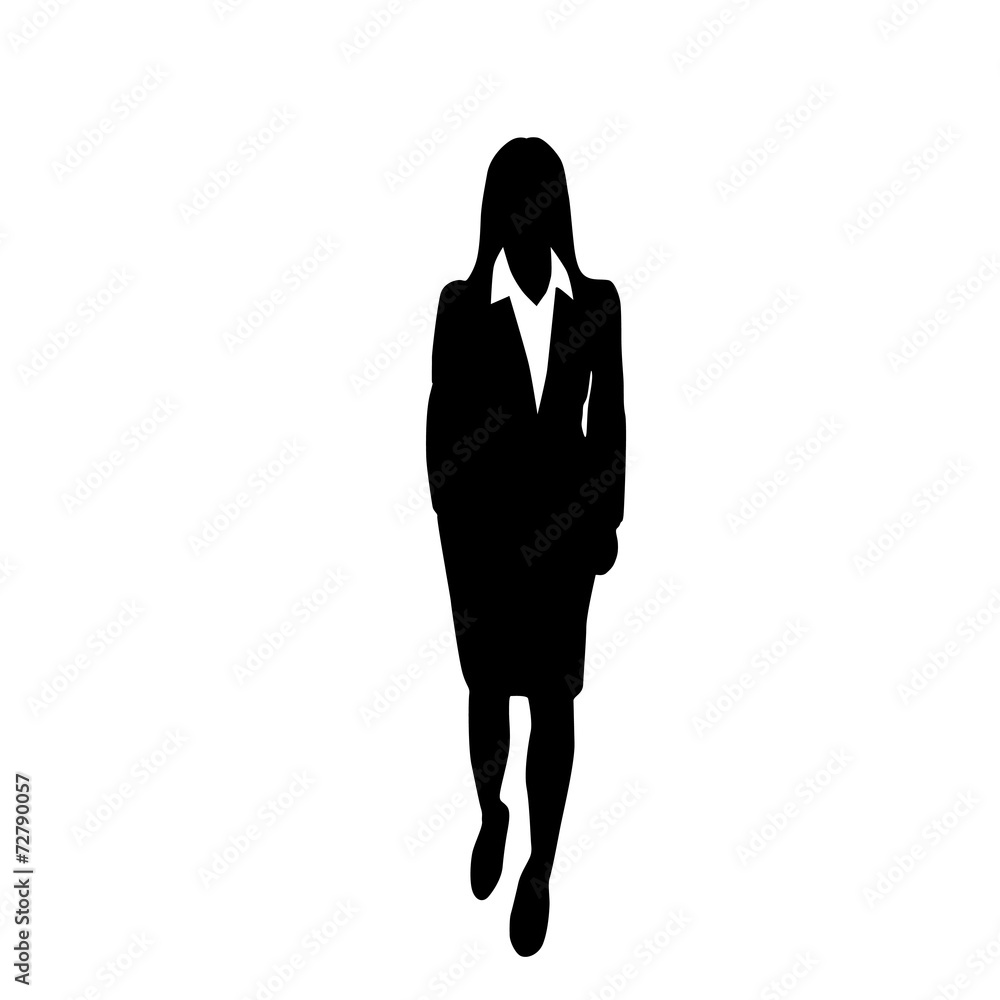 vector business woman black silhouette walk step forward vector business woman black silhouette walk step forward