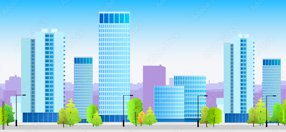 city skylines blue illustration architecture building cityscape