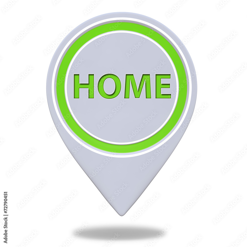 home pointer icon on white background home pointer icon on white background