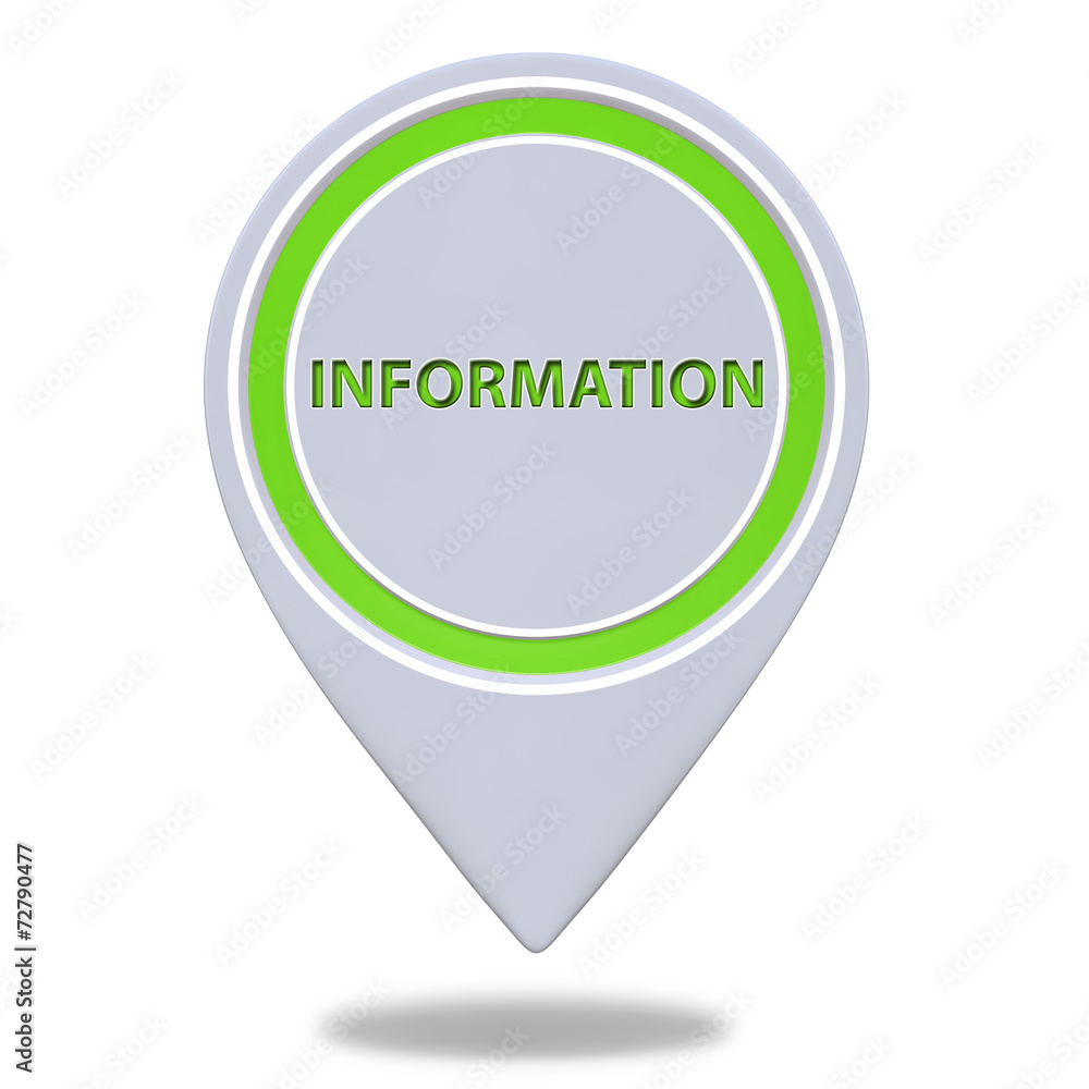information pointer icon on white background information pointer icon on white background