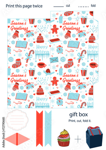 Gift box template
