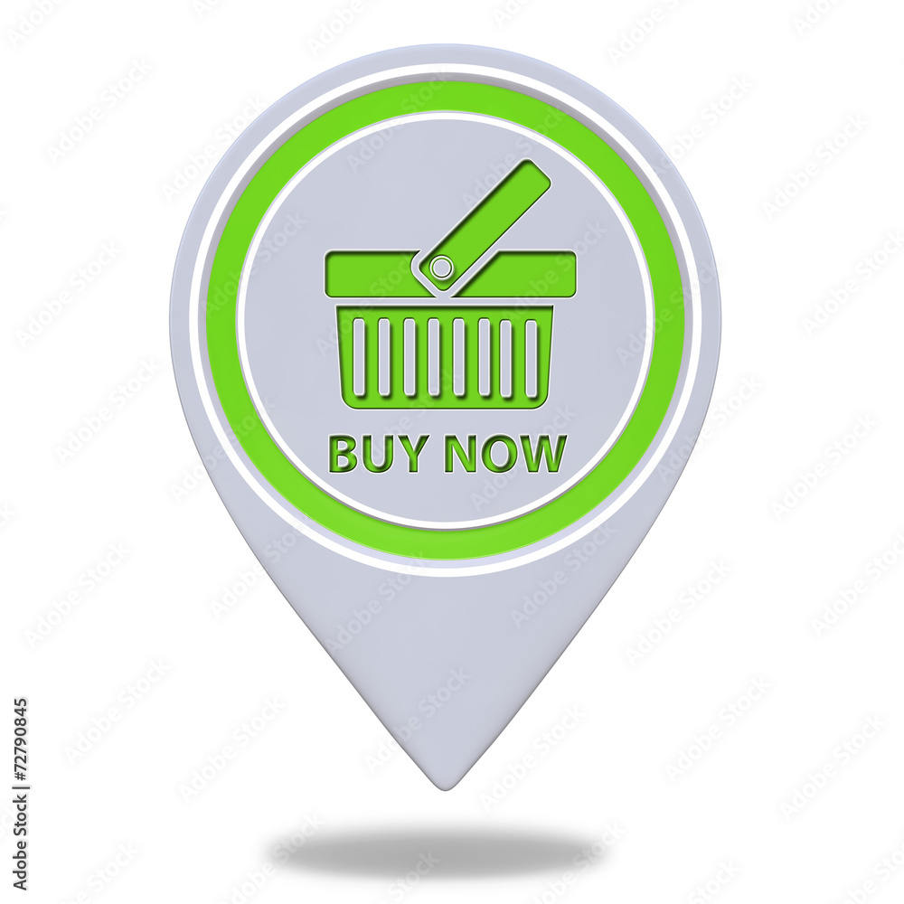 Buy now pointer icon on white background Buy now pointer icon on white background