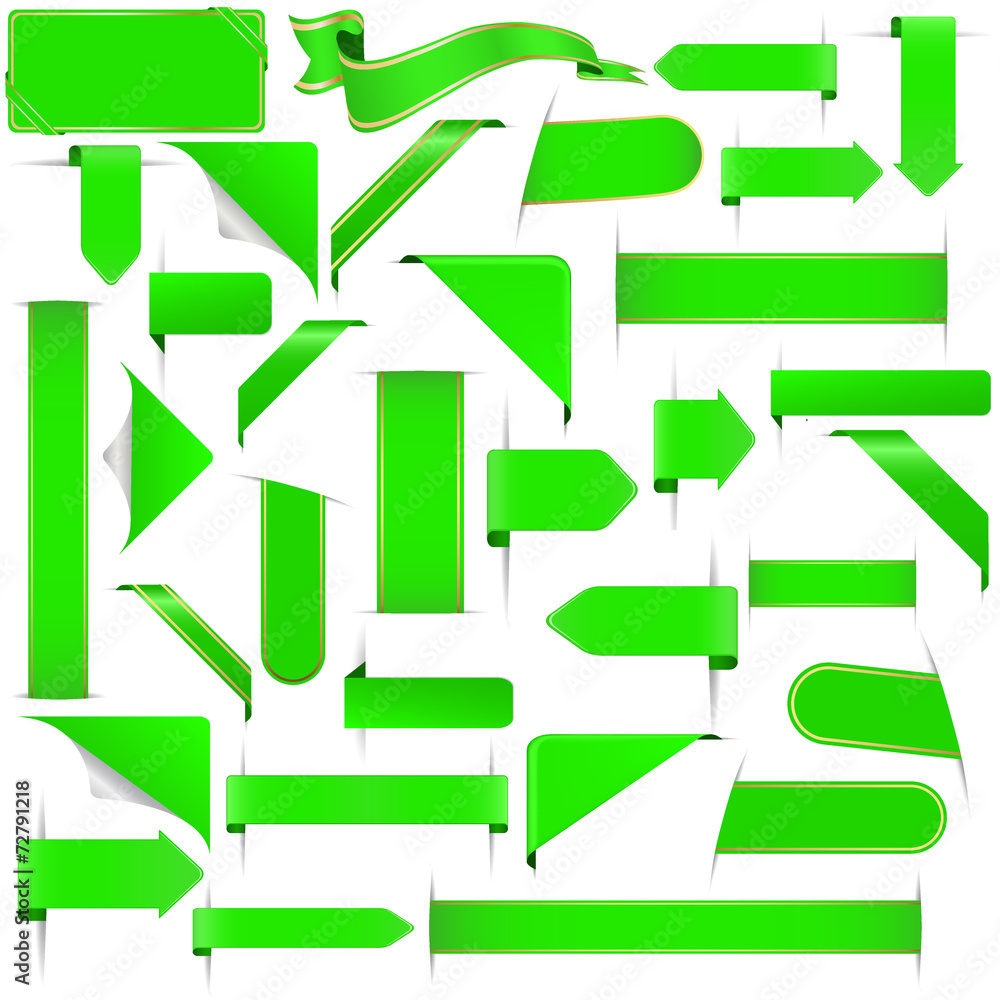 green design elements set green design elements set
