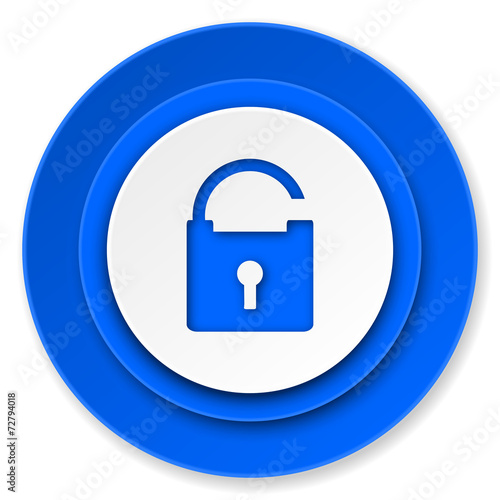 padlock icon, secure sign