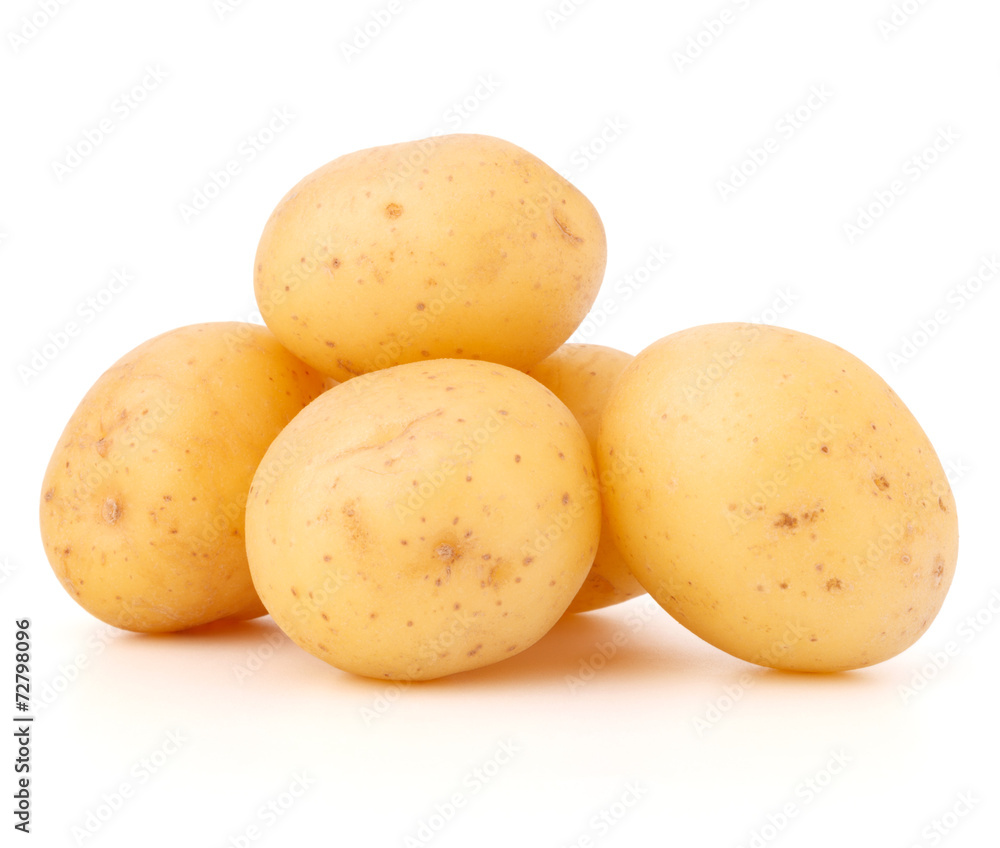 new potato tuber isolated on white background cutout new potato tuber isolated on white background cutout