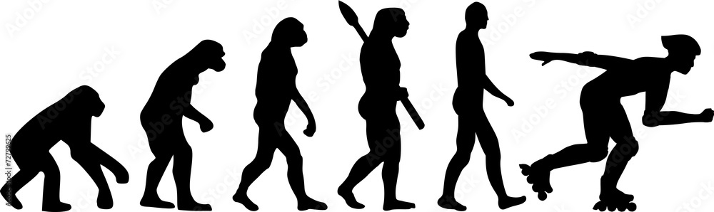 Obraz premium Roller Skating Evolution