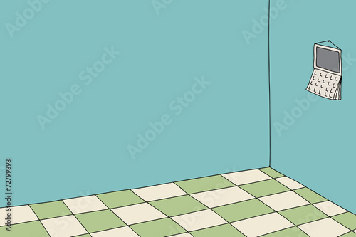 Blank Wall with Calendar