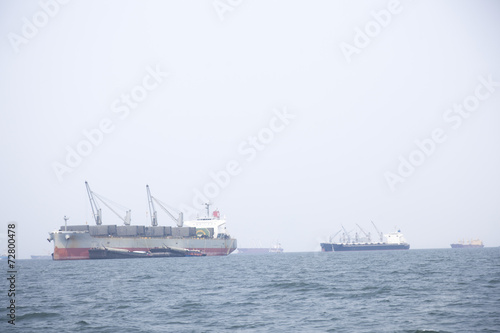 Large cargo ship © vachiraphan