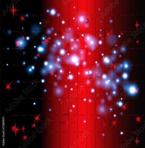 Grid bokeh red background