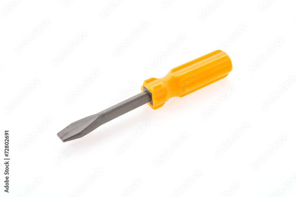 Screw driver isolated on white background Screw driver isolated on white background