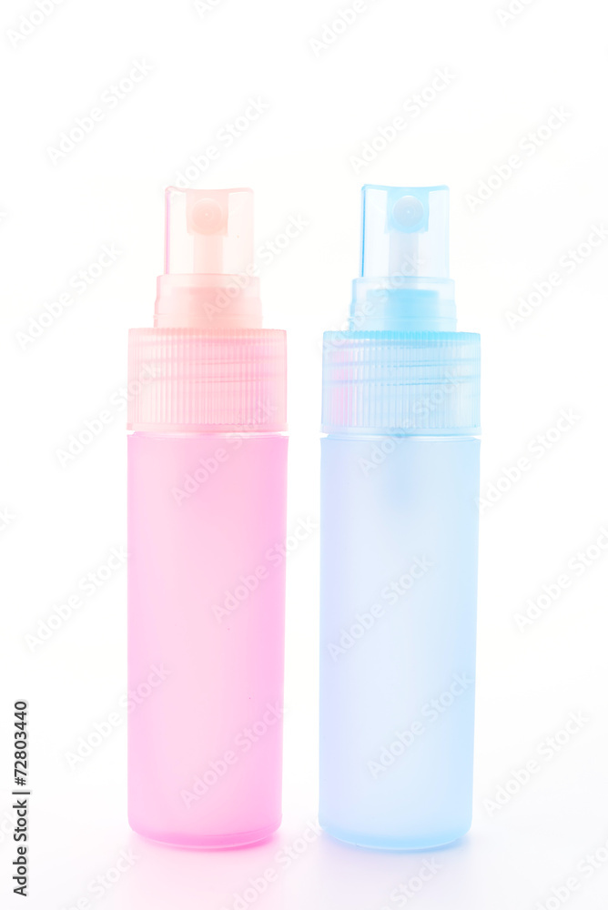 Plastic spray bottle isolated on white background Plastic spray bottle isolated on white background