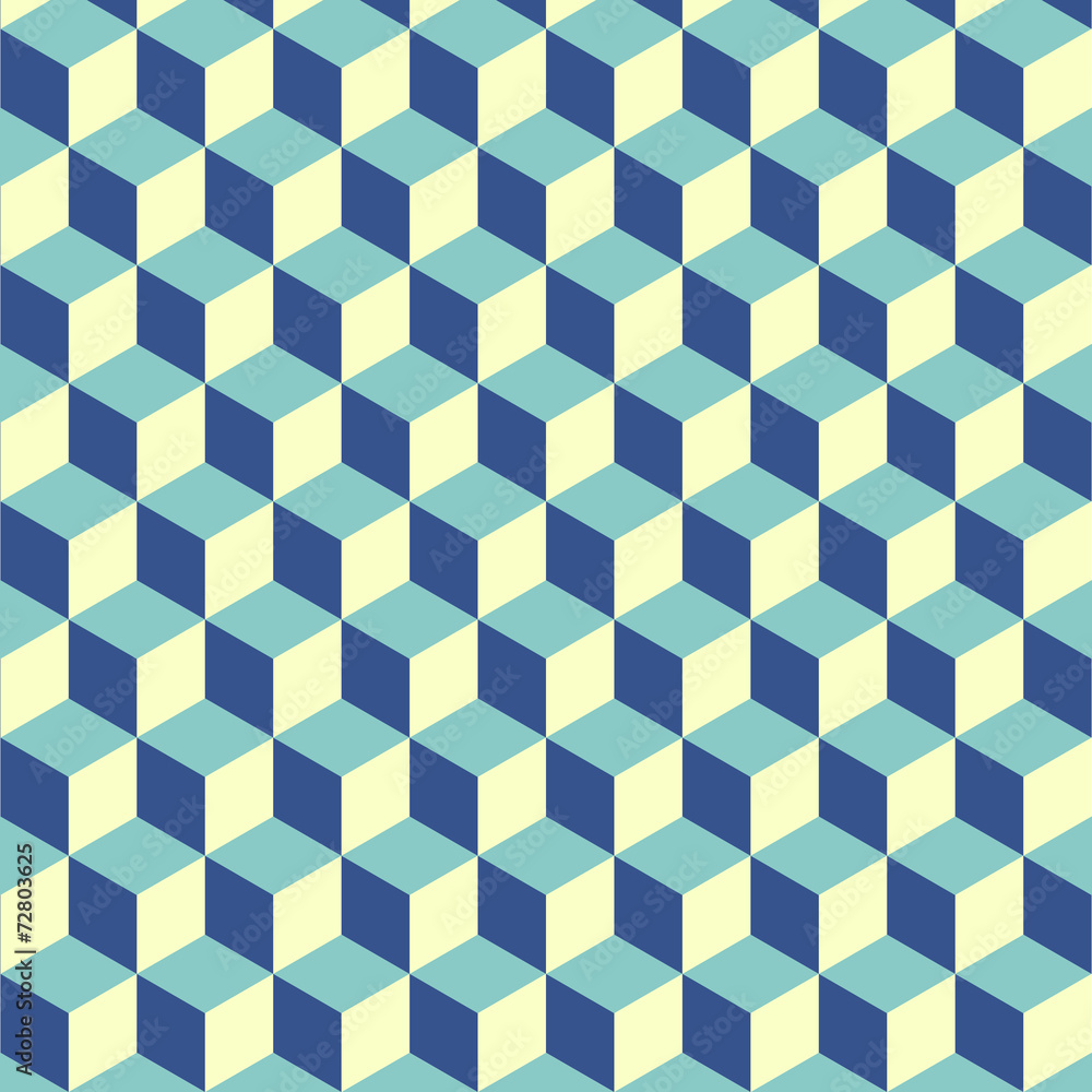 Abstract isometric cube pattern background Abstract isometric cube pattern background