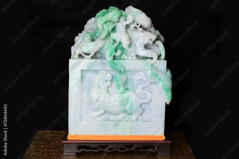 Fototapeta premium Jade ornaments with Chinese characteristics
